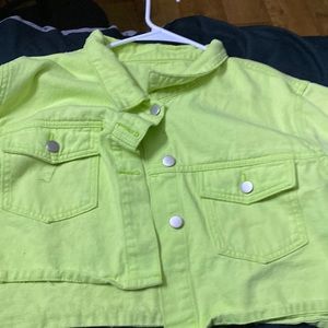 I am selling a lime green Jean jacket